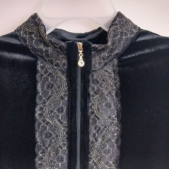 Jaclyn Smith Velour Tunic Top. Size L - Picture 9 of 16